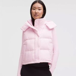 Lululemon Wunder Puff 600-Down-Fill Cropped Vest - Blissful Pink